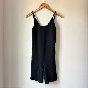 Arq Ribbed Scoop Back Bodysuit Black Size Large